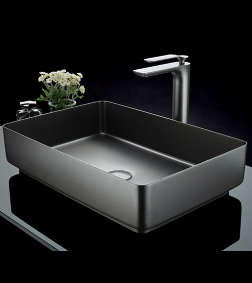 Stainless Steel Wash Basin - Graphite Grey – Aquant India