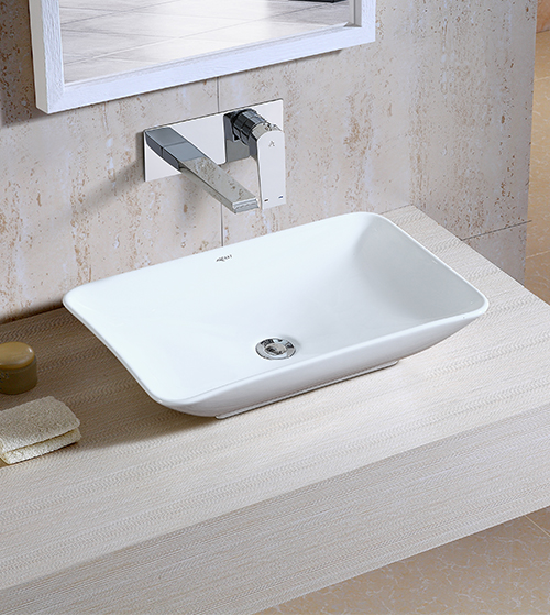 Ceramic Table-Mounted Wash Basin – Aquant India