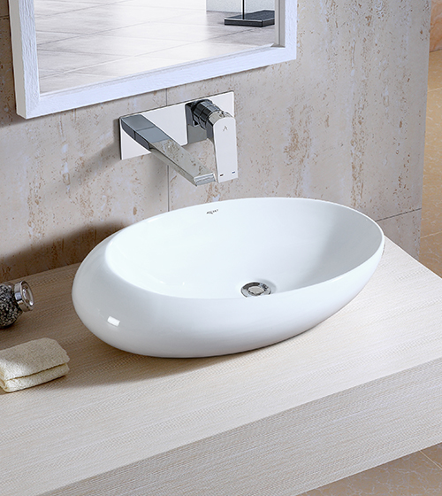 Ceramic Table-Mounted Wash Basin – Aquant India