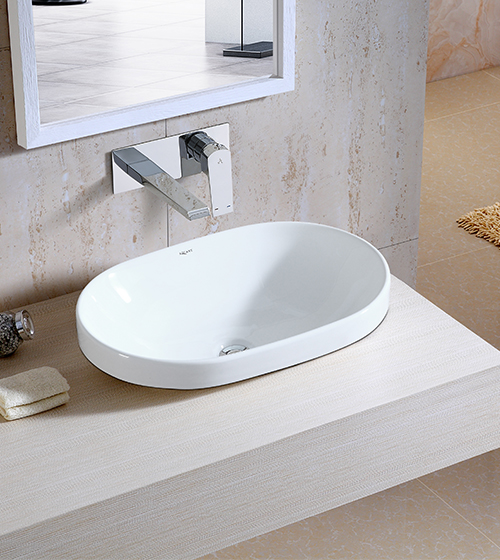 Ceramic Drop-In Semi-Counter Wash Basin – Aquant India