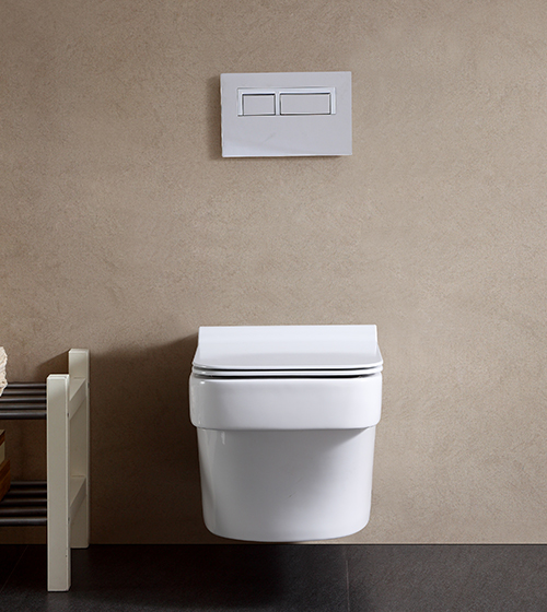 Rimless Wall-Hung Toilet with Slim UF Seat Cover – Aquant India