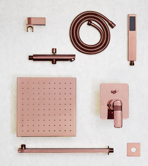 Basic Complete Shower Set (Rose Gold) – Aquant India