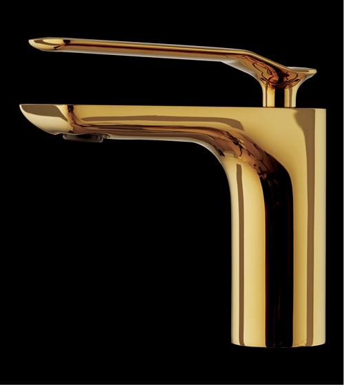 Basin Mixer - Short Body Gold – Aquant India
