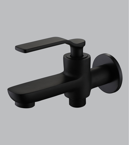 Brass 2-Way Bib Tap (Matt Black) – Aquant India