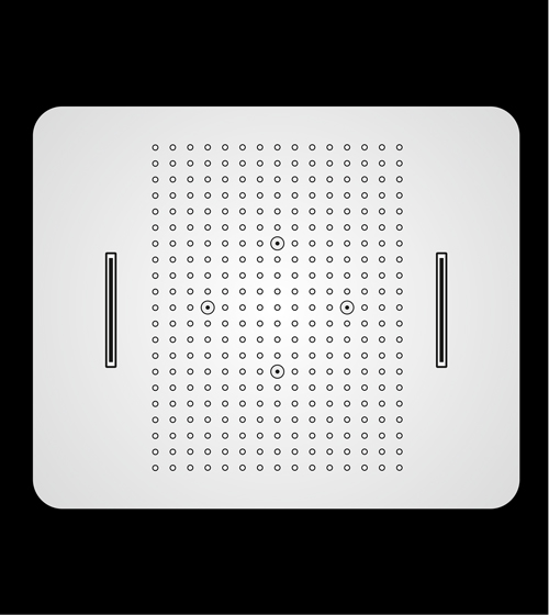 Three-Function Ceiling Concealed Shower in Economical Range (580 x 480 mm) – Aquant India