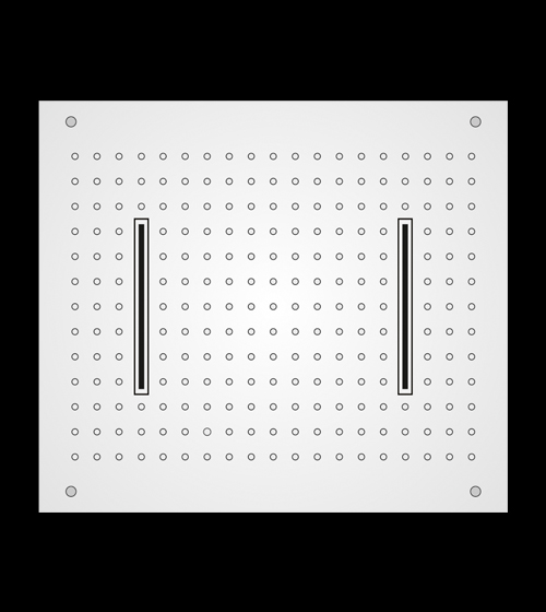 Two-Function Ceiling Concealed Shower in Economical Range (530 x 430 mm) – Aquant India