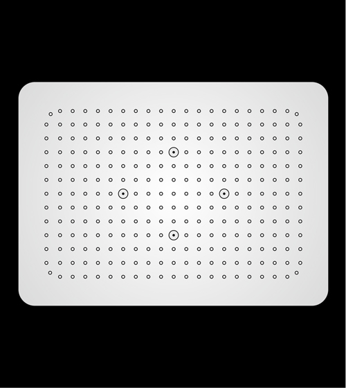 Two-Function Ceiling Concealed Shower in Economical Range (480 x 330 mm) – Aquant India
