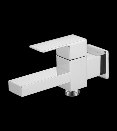 Brass 2-Way Bib Tap (Cube Series) – Aquant India