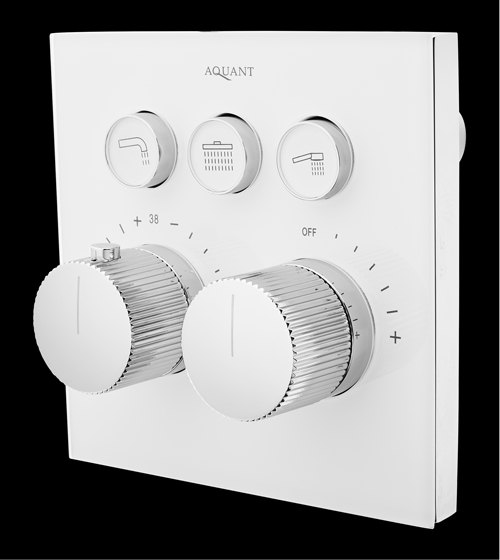 3-Outlet Thermostatic Diverter with Click-Select™ – Aquant India