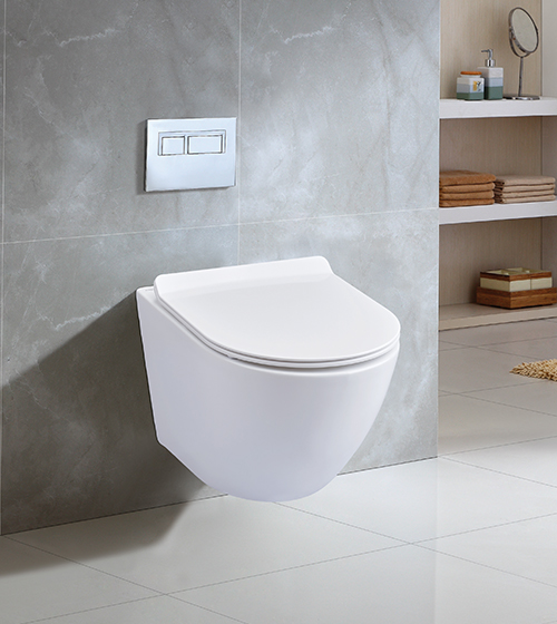 Rimless Wall-Hung Toilet with Slim UF Seat Cover – Aquant India