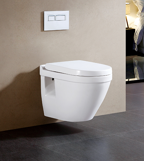 Wall-Hung Toilet with PP Seat Cover – Aquant India
