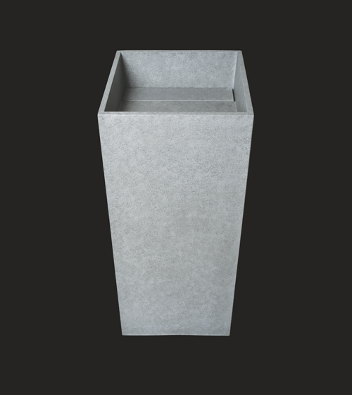  Grey Concrete Pedestal Wash Basin – Aquant India